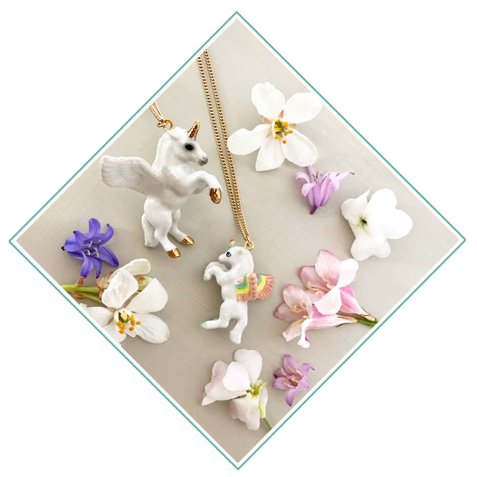 unicorn necklace, And Mary