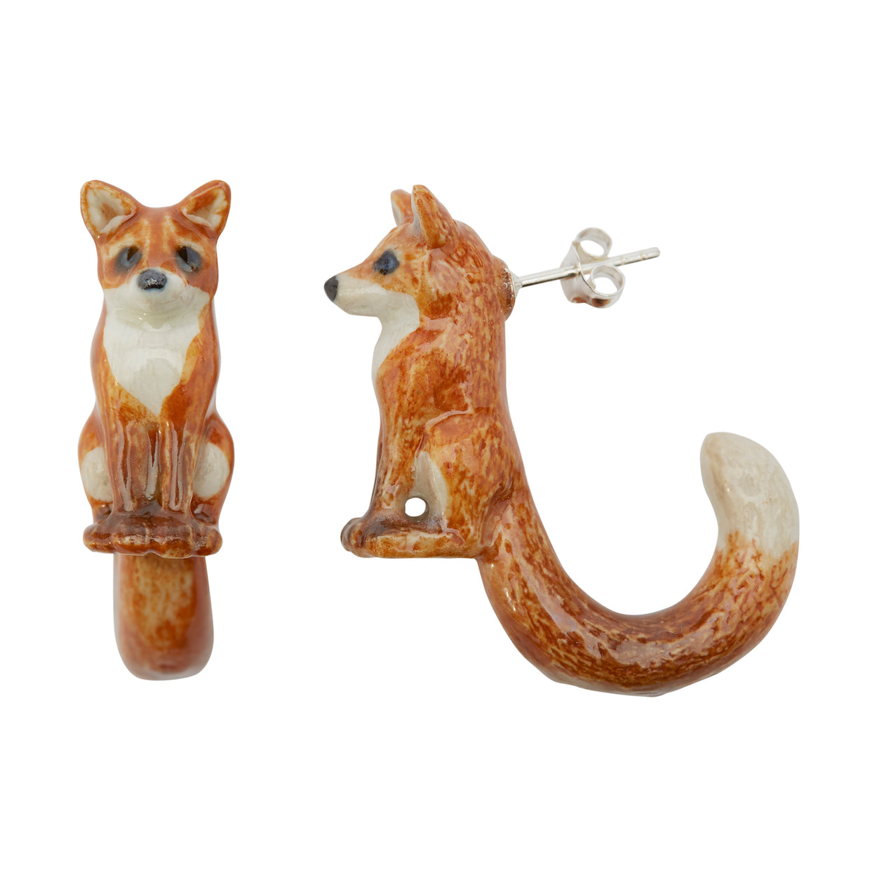 Fox Loop Tail Earrings