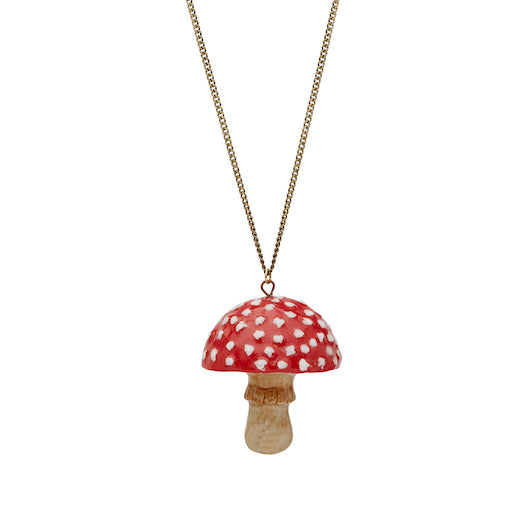 Mice in Toadstool Necklace