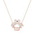 Summer Sale - Pastel Flamingo Kissing Necklace