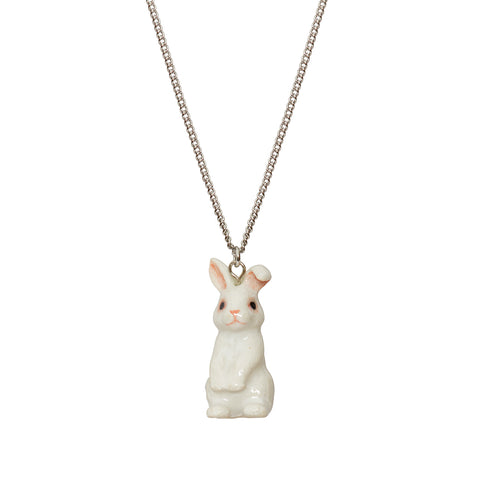 Cute White Bunny Necklace