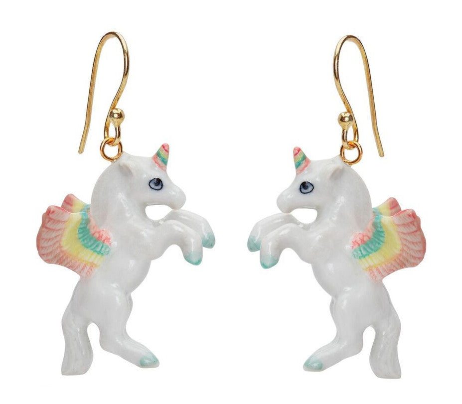 Flying Pastel Unicorn Earrings - Main Image