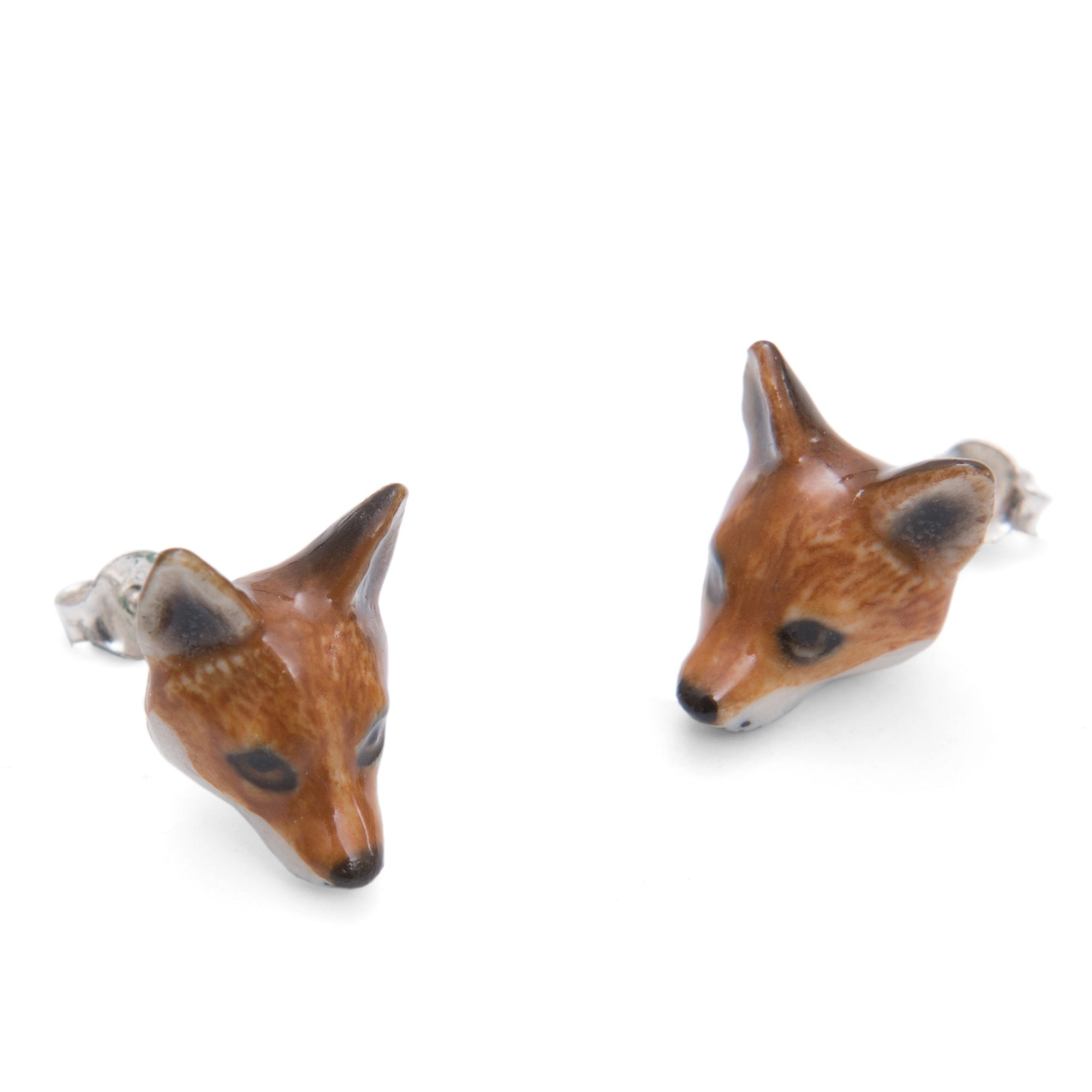 Fox Head Stud Earrings