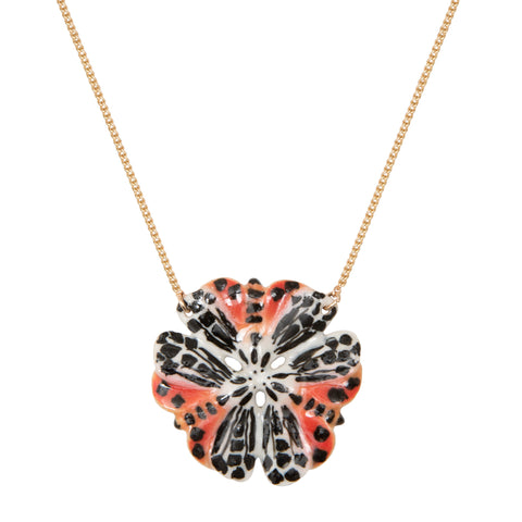 Spring Sale - Tiger Moth Flower Necklace