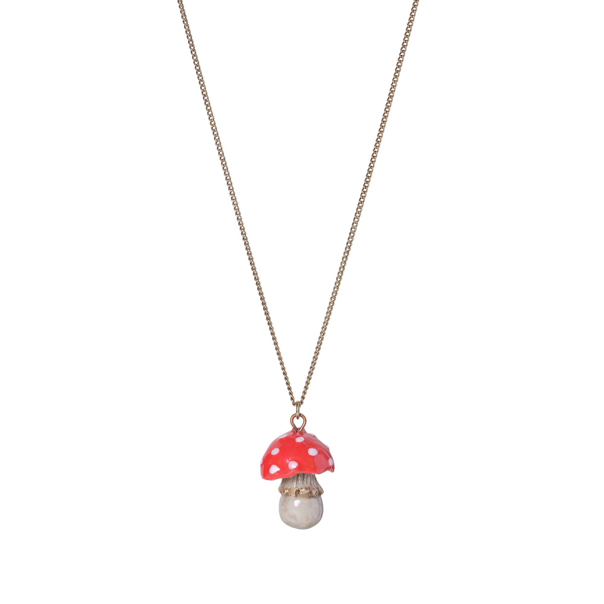 Red Toadstool Necklace