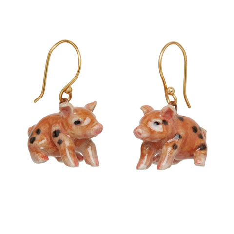 Baby Piglet Hook Earrings