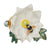 White Wild Flower & Bee Doorknob