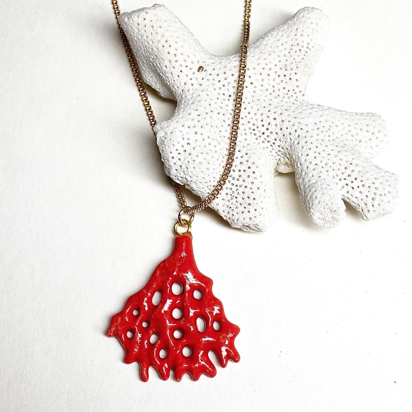 Red Coral Reef Necklace