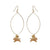 Oval Drop Flying Pig Earrings