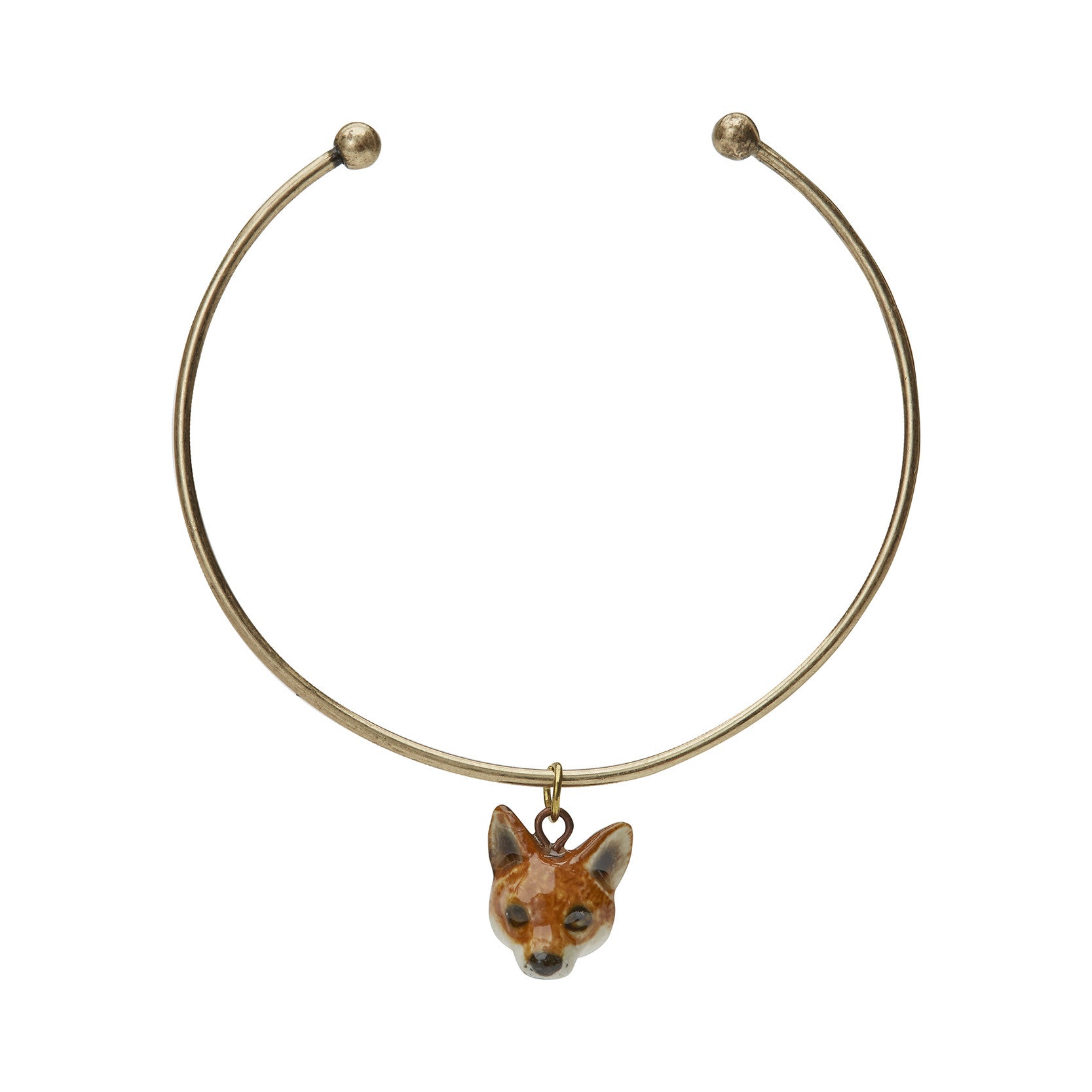 Fox Charm Bangle