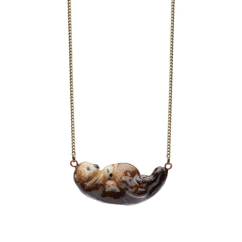 Sea Otter & Baby Necklace