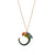 Bright Parrot with Loop Tail Necklace