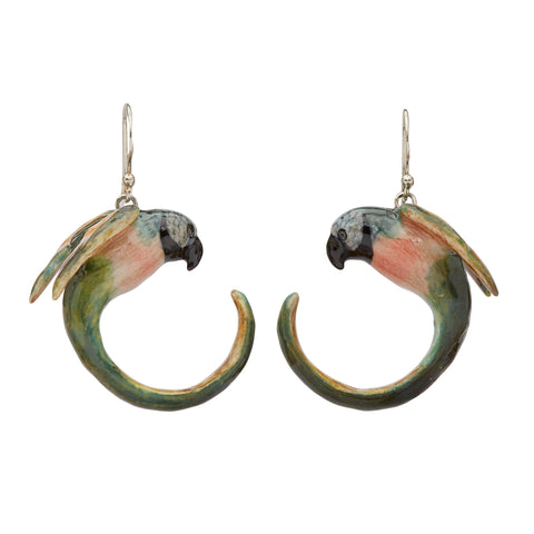 Pastel Parrot Earrings