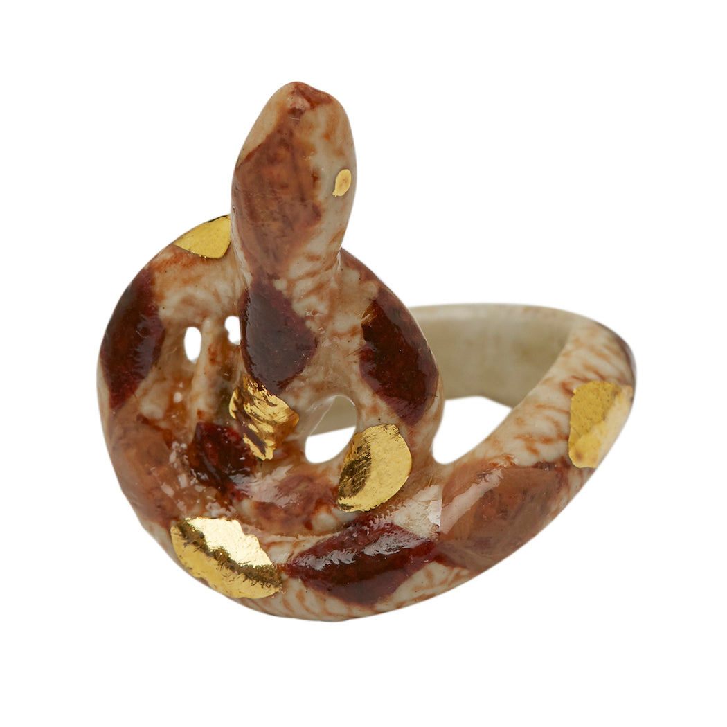 Brown Snake Ring
