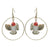 Flying Robin Hoop Drop Earrings