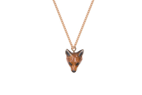 Fox Head Necklace