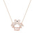 Summer Sale - Pastel Flamingo Kissing Necklace