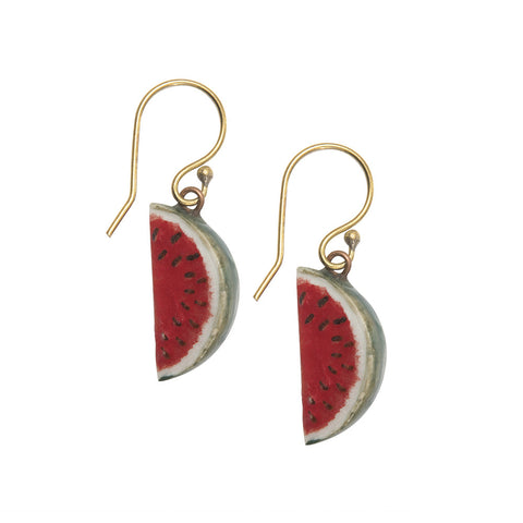 Summer Sale - Watermelon Slice Earrings
