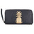Spring Sale - Navy Leather Pineapple Cut Out Purse