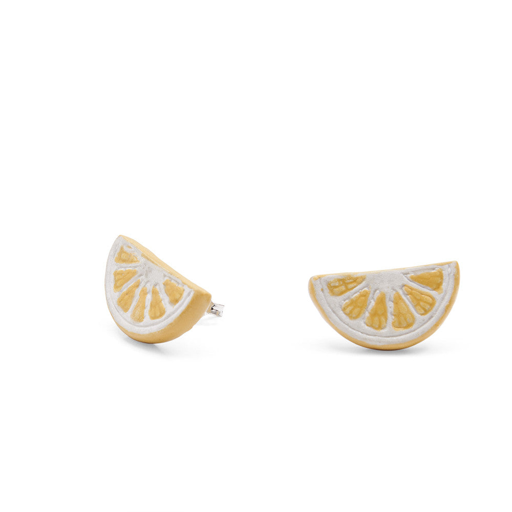 Summer Sale - Lemon Slice Earrings