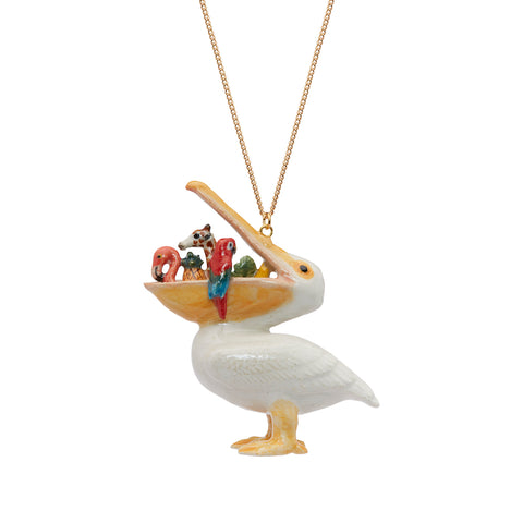 Large Hungry Pelican Necklace