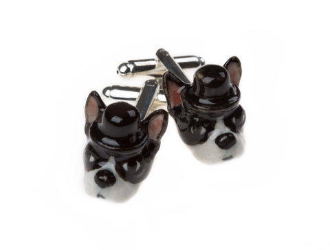 Elvis The Boston Terrier Cufflinks
