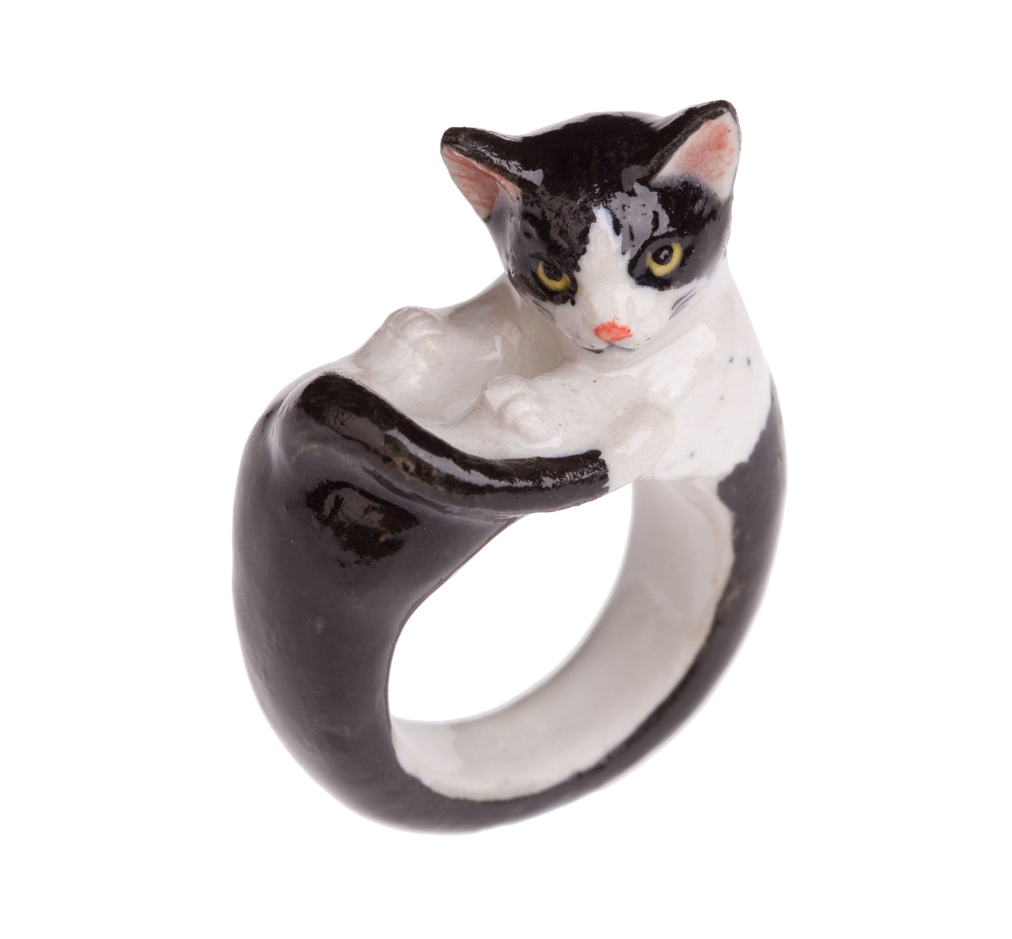 Black & White Cat Ring