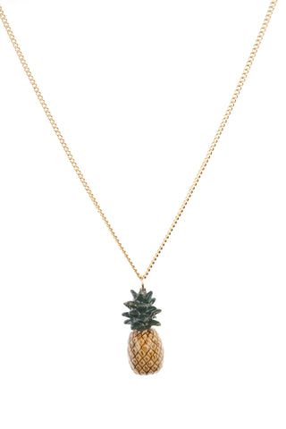 Small Natural Pineapple Necklace