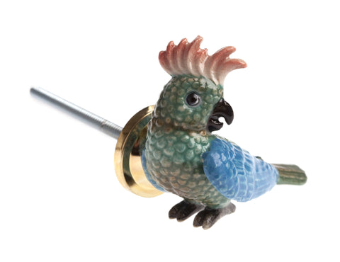 Tropical Parrot Doorknob