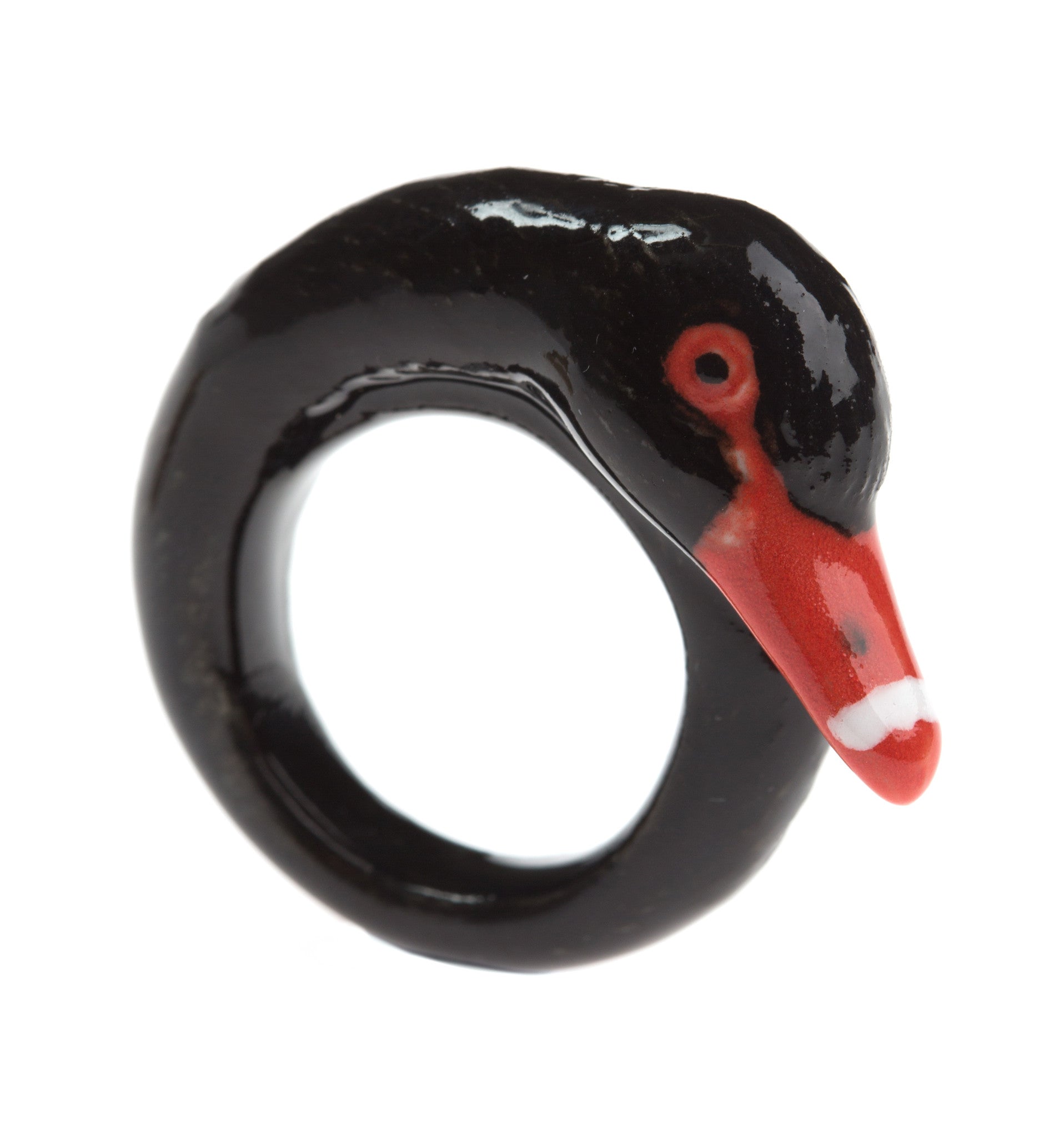 Summer Sale - Black Swan Ring
