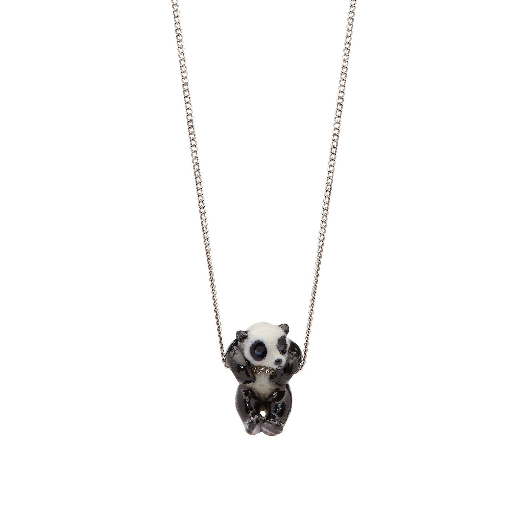 Tiny Hanging Panda Necklace