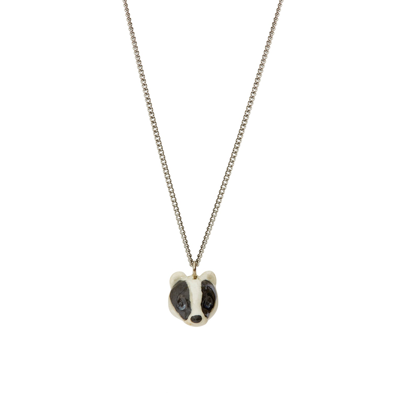 Autumn Sale - Tiny Badger Head Necklace