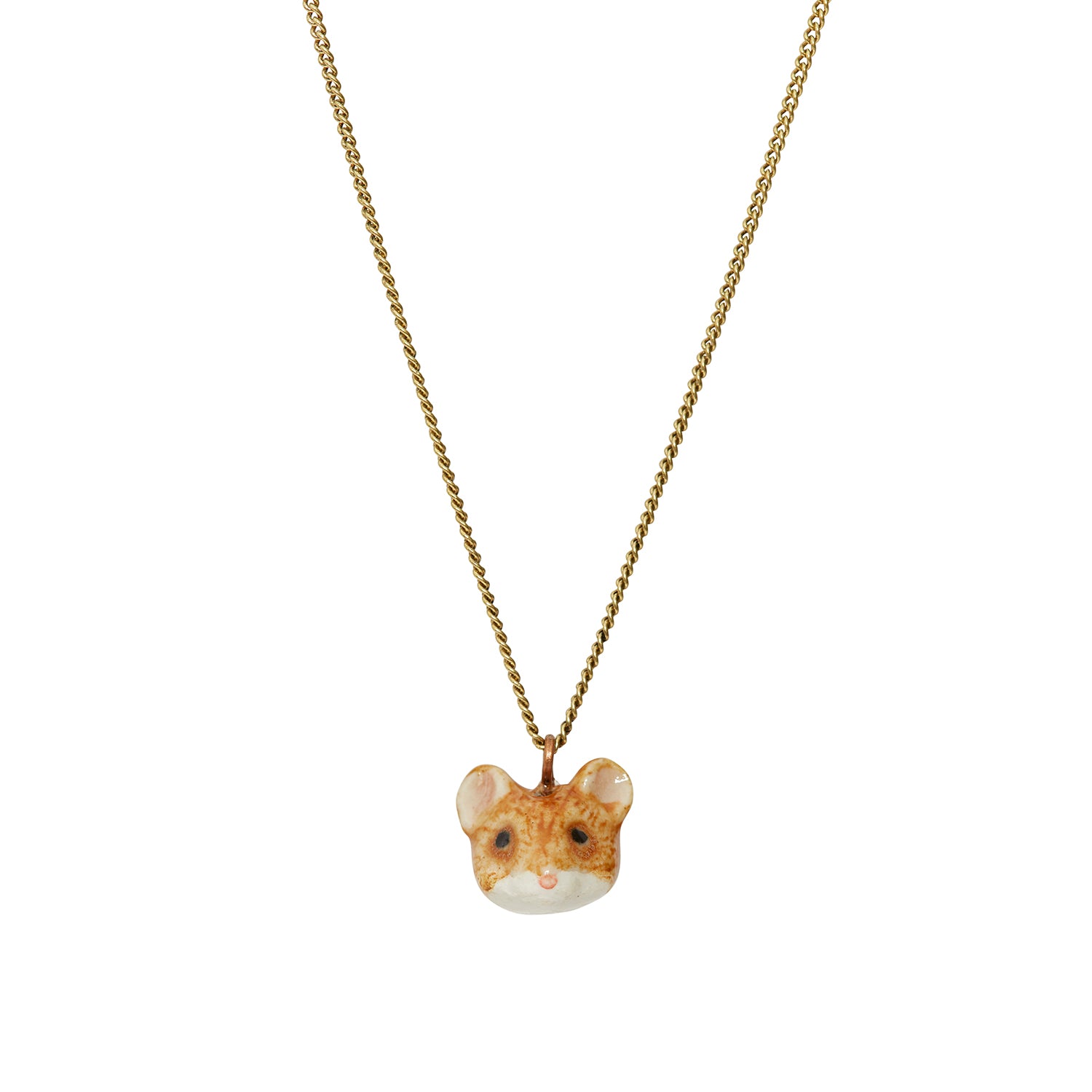 Tiny Mouse Head Necklace