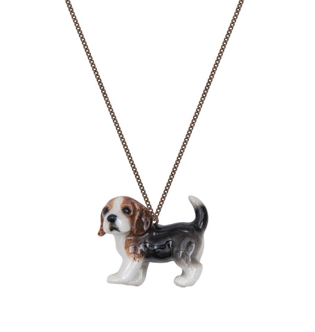 Barkley the Beagle Puppy Necklace