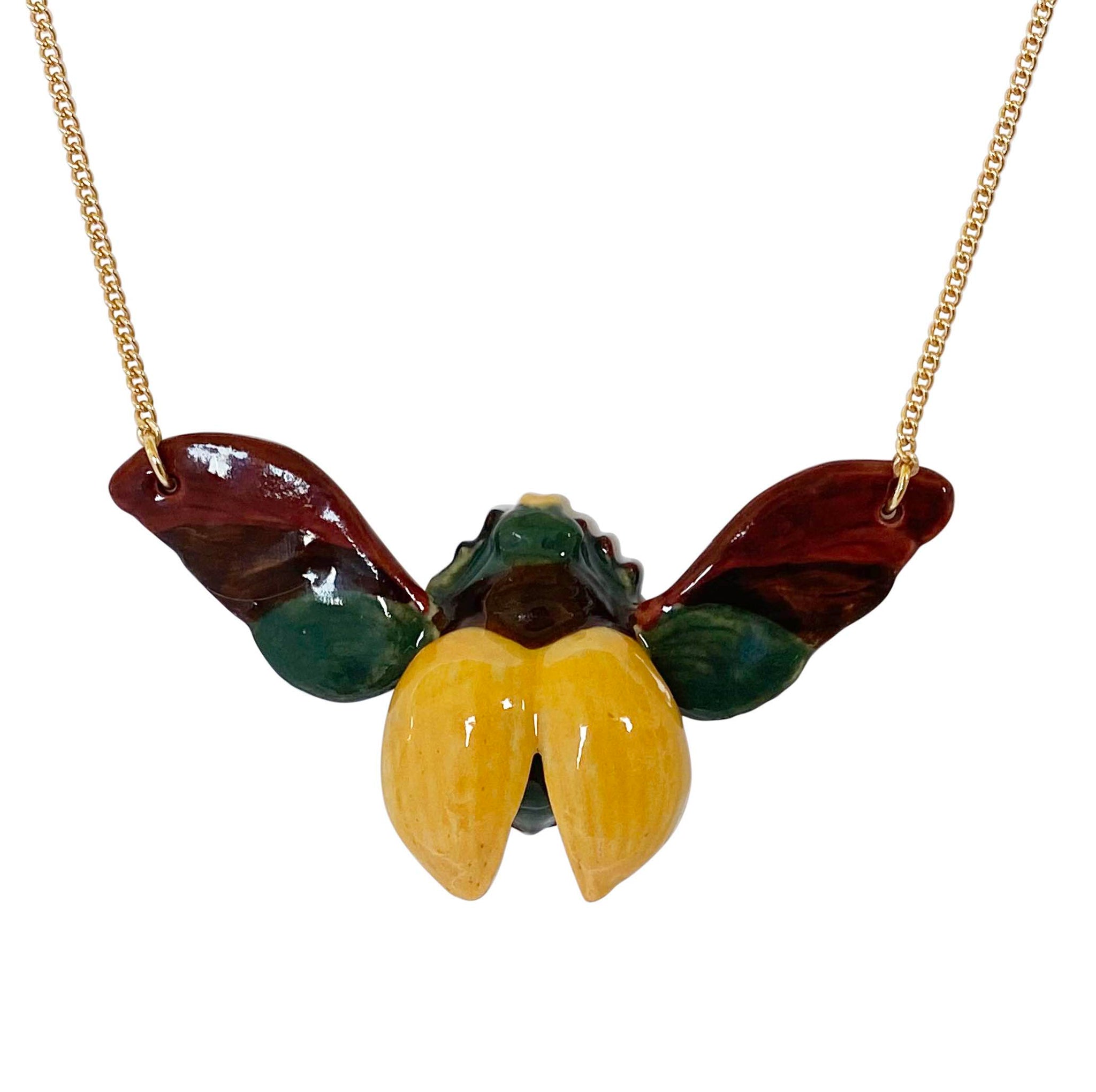 Summer Sale - Scarab Beetle Necklace