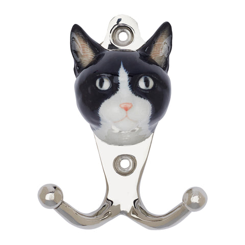 Black & White Cat Hook