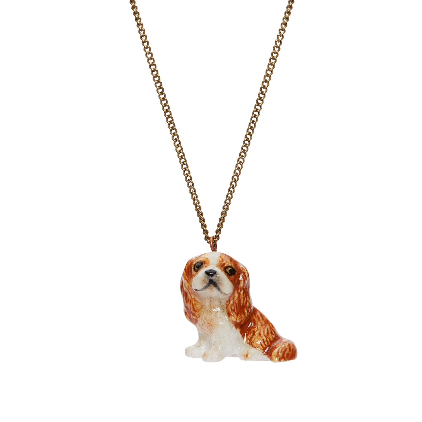 Brown King Charles Spaniel Necklace