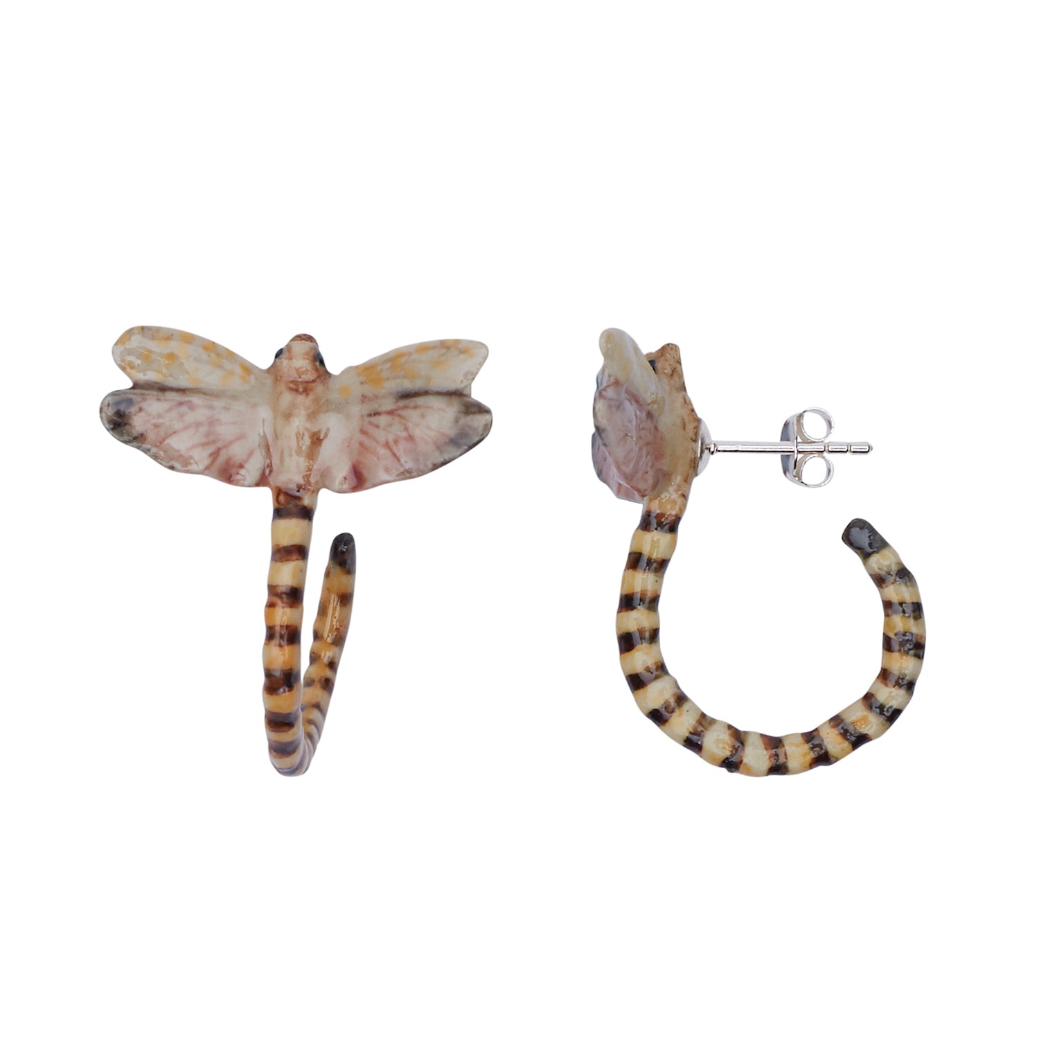 Dragonfly Loop Tail Earrings