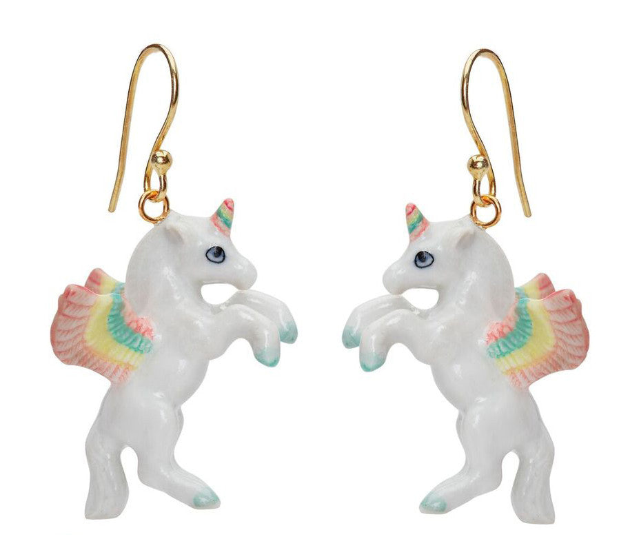 Flying Pastel Unicorn Earrings
