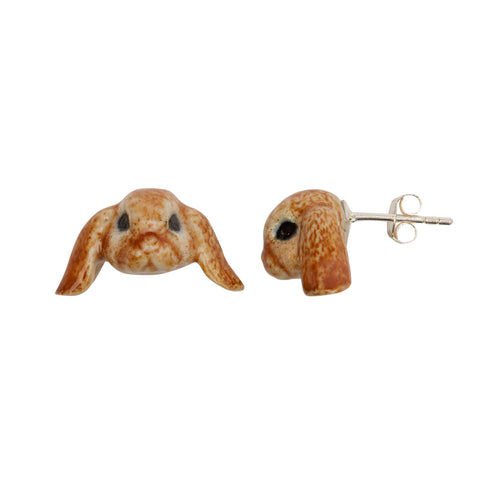 Floppy Eared Bunny Stud Earrings