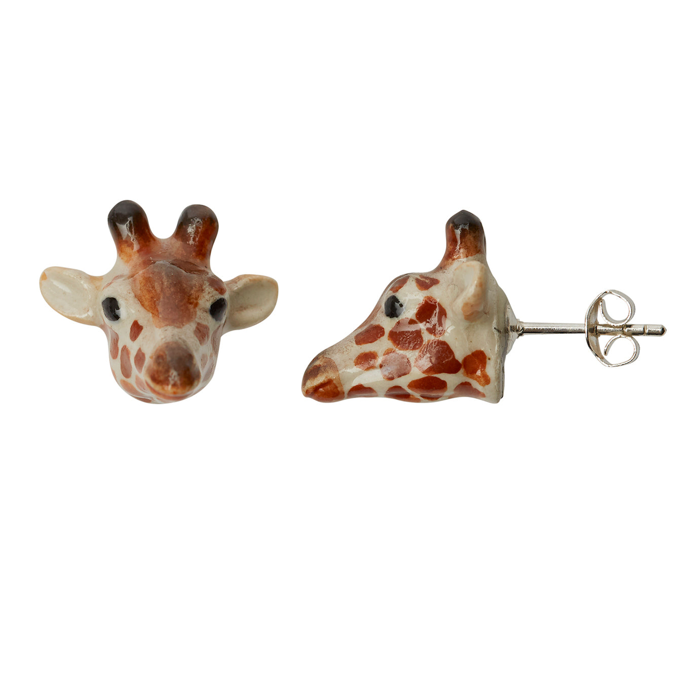 Giraffe Head Stud Earrings