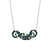 Double Green Snake Necklace