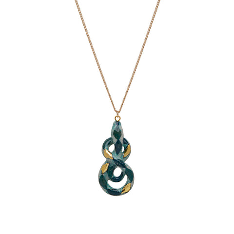 Green Snake Necklace