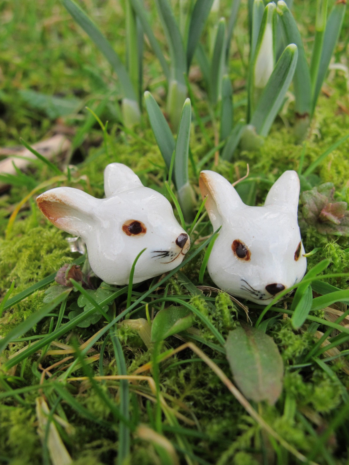 Autumn Sale - Lucky White Rabbit Earrings