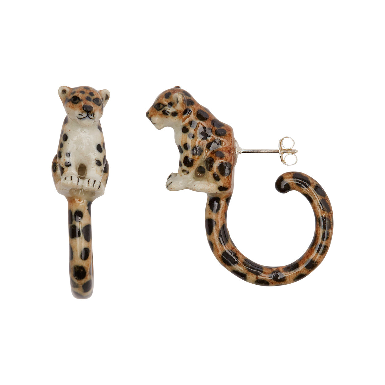 Leopard Loop Tail Earrings