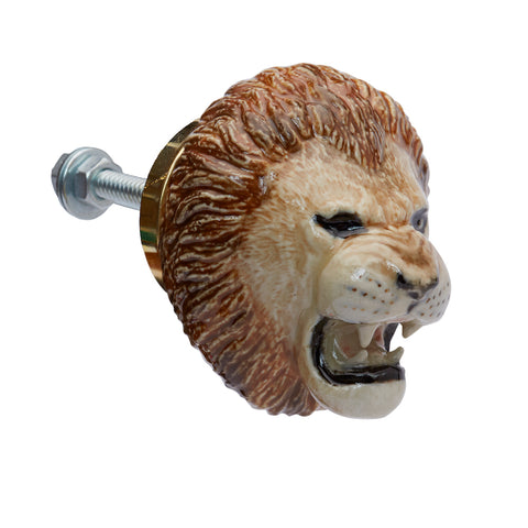 Roaring Lion Head Doorknob