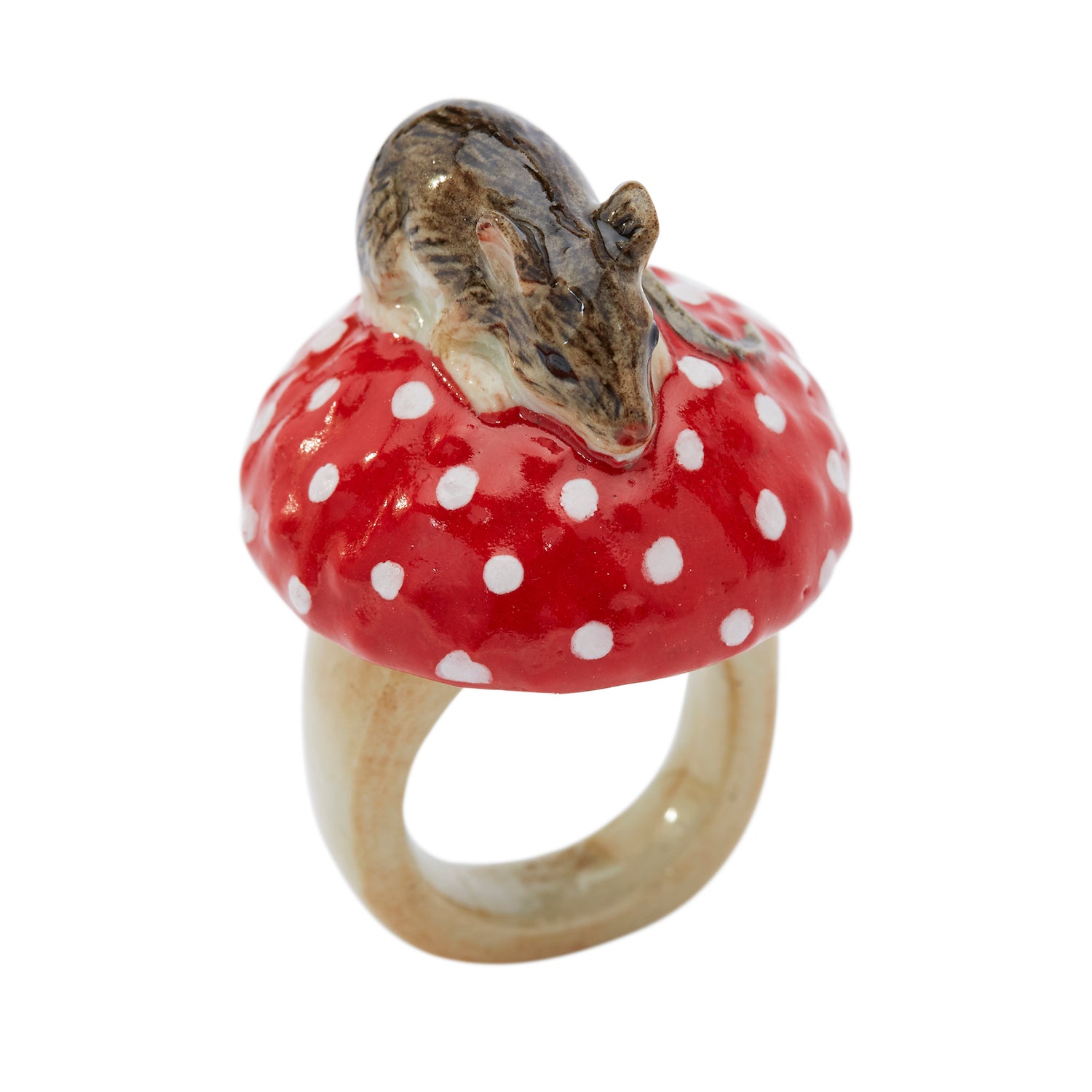 Mouse and Toadstool Ring