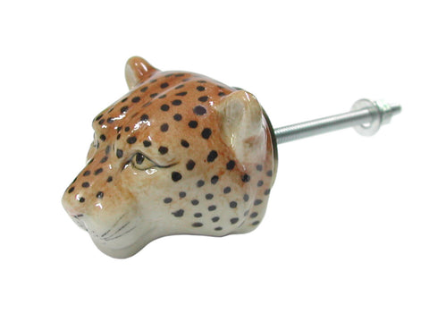 Leopard Head Doorknob