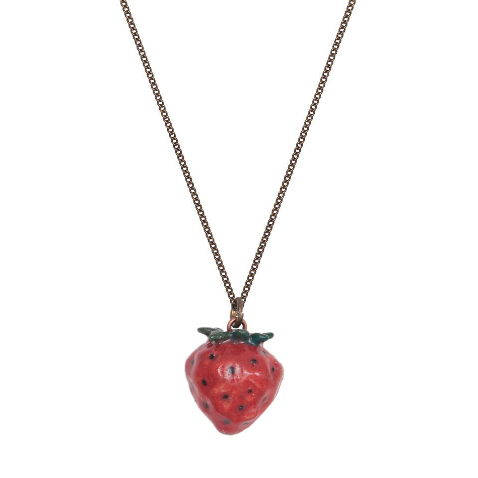 Strawberry necklace sales