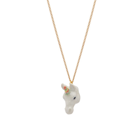 Pastel Unicorn Head Necklace